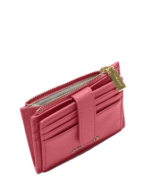 METALLIC SOFT Flache Geldb&ouml;rse aus strukturiertem Leder Rosenholz - Brieftaschen Damen