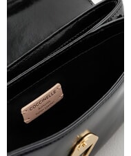 COCCINELLE DEW SHINY CALF Mini-Schultertasche Schwarz - Damentaschen - 4