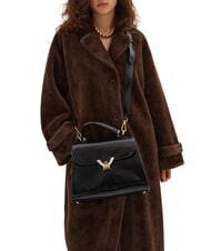 COCCINELLE DEW SHINY CALF Handtasche mit Schulterriemen Schwarz - Damentaschen - 2