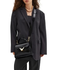 COCCINELLE DEW SHINY CALF Handtasche mit Schulterriemen Schwarz - Damentaschen - 2