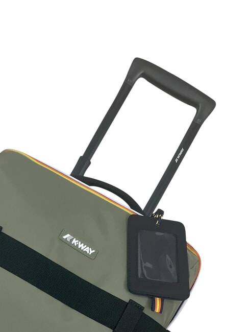 BLOSSAC  Wasserdichter Handgep&auml;ckwagen gr&uuml;ne Flechten-schwarze p - Handgep&auml;ck