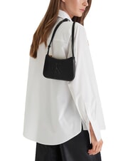 CALVIN KLEIN BOLD MONOGRAM Mini-Schultertasche auf Schwarz - Damentaschen - 2