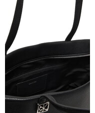CALVIN KLEIN HARDWARE EMBLEM PEBB Einkaufstasche auf Schwarz - Damentaschen - 4
