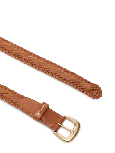 CLASSIC BUCKLE Lederg&uuml;rtel Argan&ouml;l / Antik-Hellgold - G&uuml;rtel
