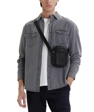 CALVIN KLEIN BOLD LOGO NYLON Slim Bag auf Schwarz - Umh&auml;ngetaschen Herren - 4