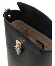 GUESS PATSIE Schultertasche, Beuteltasche SCHWARZ - Damentaschen - 3