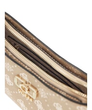 GUESS EMELIE LOGO Umh&auml;ngetasche Vanille-Logo - Damentaschen - 3