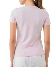 GUESS JEANS SLIM LOGO Slim-Fit-Stretch-T-Shirt Sommerflieder - T-Shirts und Tops f&uuml;r Damen - 2