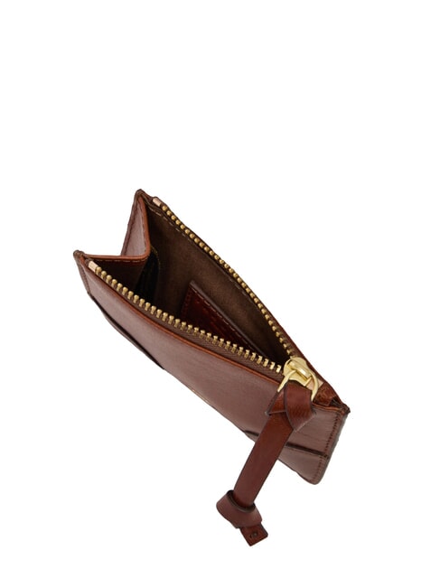 STORY M&uuml;nzbeutel aus Leder BRAUN - Brieftaschen Damen