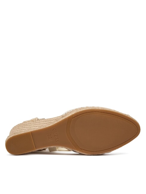 CHEYIN Espadrille-Sandalen mit 10 cm Absatz wei&szlig; nat&uuml;rlich - Damenschuhe