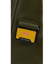 PIQUADRO RUSSEL Lederrucksack f&uuml;r 15,6"-Laptop GR&Uuml;N - PC-Rucks&auml;cke - 5