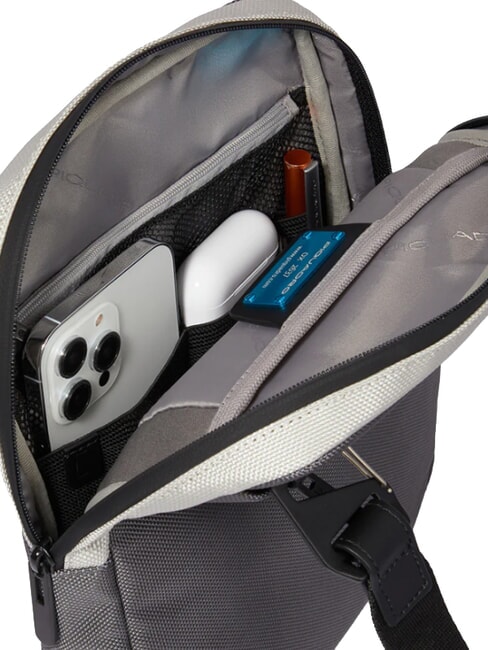 BRIEF 2 iPad-Tasche aus recyceltem Stoff Grau - Umh&auml;ngetaschen Herren