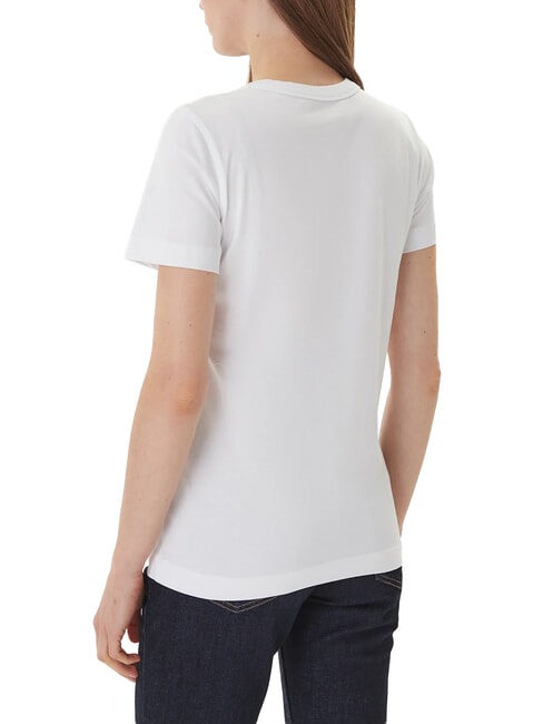 3D SCRIPT Baumwoll-T-Shirt purwei&szlig; - T-Shirts und Tops f&uuml;r Damen