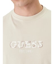 GUESS LOGO CONTRAST Baumwoll-T-Shirt helle Eiche - Herren-T-Shirts - 3