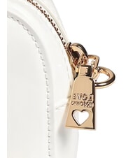 LOVE MOSCHINO ENAMELED Schultertasche, gl&auml;nzend Wei&szlig; - Damentaschen - 4