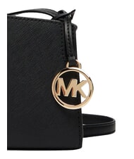 MICHAEL KORS BECCA Mini-Schultertasche aus Leder Schwarz - Damentaschen - 5
