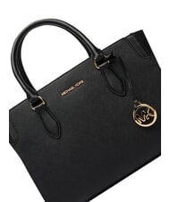 MICHAEL KORS BECCA Handtasche mit Schulterriemen aus Leder Schwarz - Damentaschen - 5