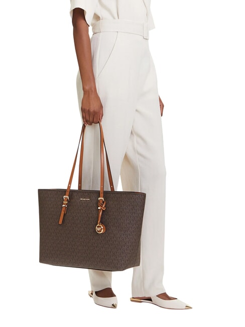 QUINN Leder-Schultertasche Brn/Eichel - Damentaschen