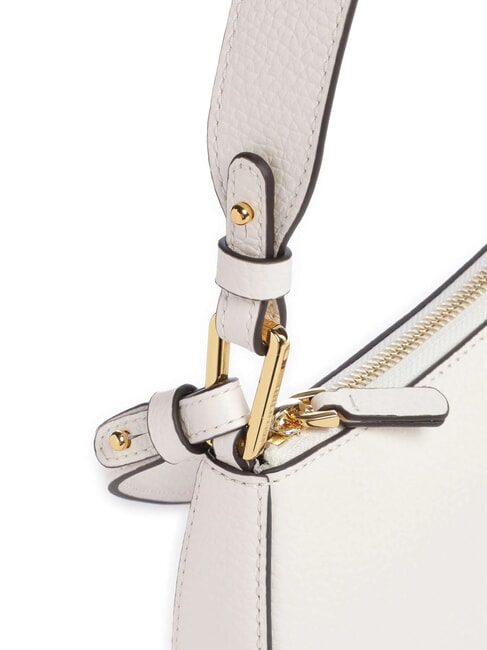 MERVEILLE Schultertasche aus strukturiertem Leder Perle - Damentaschen