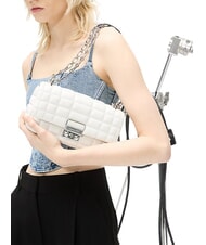 MICHAEL KORS TRIBECA Schultertasche, Leder Wei&szlig; - Damentaschen - 2