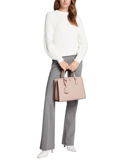 CHANTAL Handtasche mit Schulterriemen aus Leder Zartrosa - Damentaschen