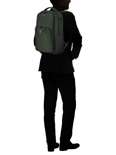 BIZ2GO 15,6"-Laptop-Rucksack Erde gr&uuml;n - PC-Rucks&auml;cke