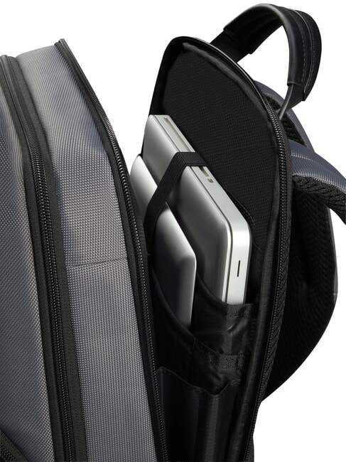 URBAN-EYE 14,1"-Laptop-Rucksack Grau/Cognac - PC-Rucks&auml;cke