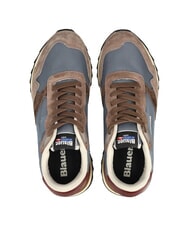 BLAUER RYDER Turnschuhe Taupe/Vogelblau - Herrenschuhe - 5