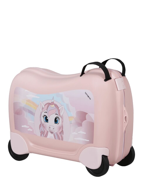 DREAM2GO Aufsitzbarer Kindertrolley Einhorn Tess - Handgep&auml;ck