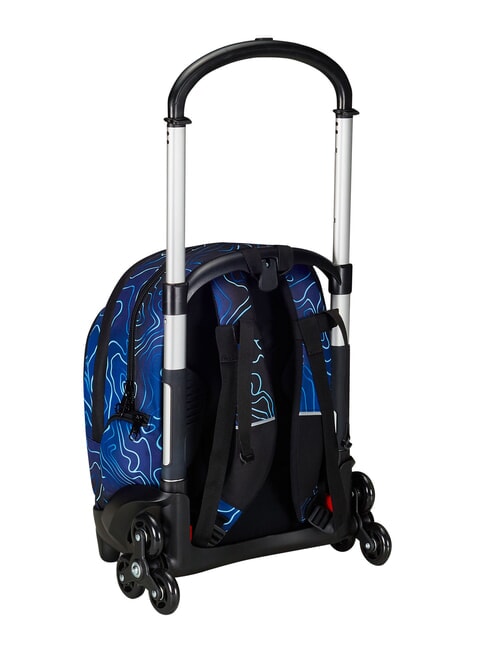MAPSET BOY 3-r&auml;driger Trolley-Rucksack, abnehmbar blautief - Rucks&auml;cke mit Trolleyfunktion