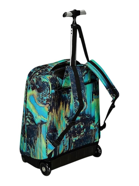 FANTASY GRS 2-r&auml;driger Trolley-Rucksack, fest digitales Blau - Rucks&auml;cke mit Trolleyfunktion