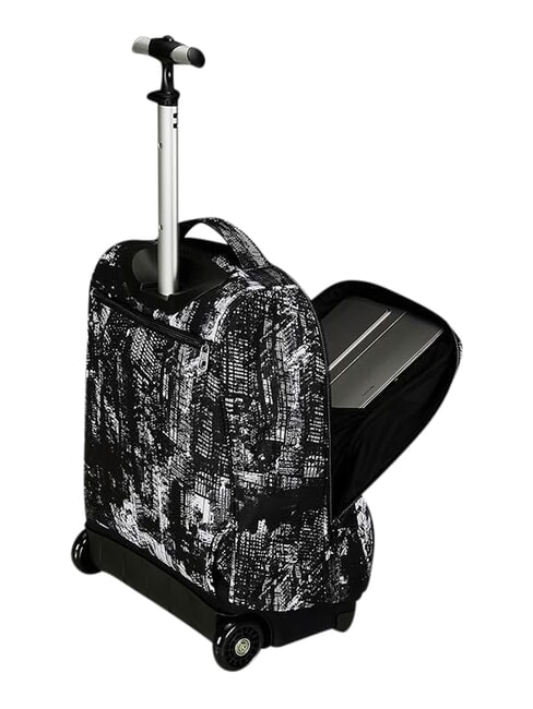 FANTASY GRS 2-r&auml;driger Trolley-Rucksack, fest Stadt schwarz - Rucks&auml;cke mit Trolleyfunktion