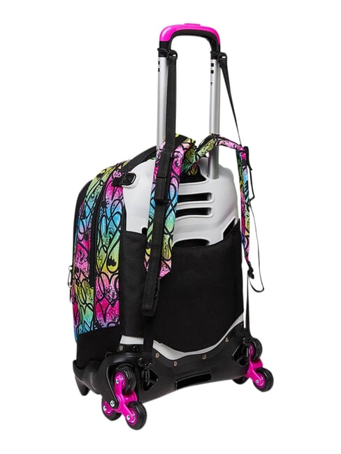 COLOUR EXPRESSION 3-r&auml;driger Trolley-Rucksack, abnehmbar RHODAMINROT - Rucks&auml;cke mit Trolleyfunktion