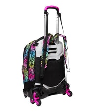 SEVEN COLOUR EXPRESSION 3-r&auml;driger Trolley-Rucksack, abnehmbar RHODAMINROT - Rucks&auml;cke mit Trolleyfunktion - 10