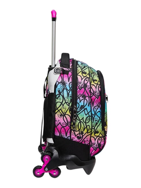 COLOUR EXPRESSION 3-r&auml;driger Trolley-Rucksack, abnehmbar RHODAMINROT - Rucks&auml;cke mit Trolleyfunktion