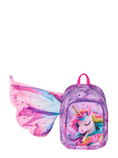 FABLE JOURNEY Rucksack mit zwei F&auml;chern violett - Rucks&auml;cke f&uuml;r Schule &amp; Freizeit