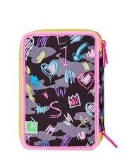 SJGANG GAME-LED GIRL Federm&auml;ppchen mit 3 Rei&szlig;verschl&uuml;ssen rosa Puppe - Etuis und Zubeh&ouml;r - 6