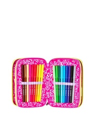 SJGANG GAME-LED GIRL Federm&auml;ppchen mit 3 Rei&szlig;verschl&uuml;ssen rosa Puppe - Etuis und Zubeh&ouml;r - 3