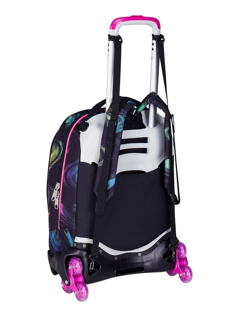 OPTICAL SHADE GIRL 3-r&auml;driger Trolley-Rucksack, abnehmbar Schwarz - Rucks&auml;cke mit Trolleyfunktion