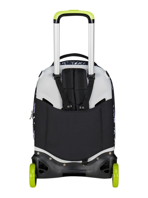 NEW TECH BOY Abnehmbarer 2-Rad-Trolley-Rucksack Stahlgrau - Rucks&auml;cke mit Trolleyfunktion