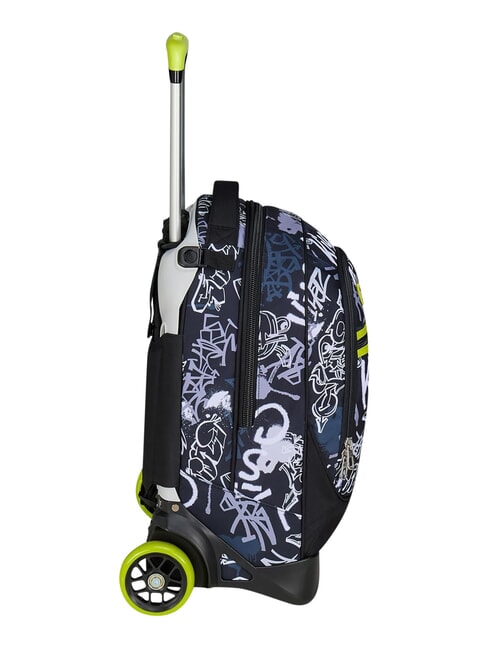 NEW TECH BOY Abnehmbarer 2-Rad-Trolley-Rucksack Stahlgrau - Rucks&auml;cke mit Trolleyfunktion