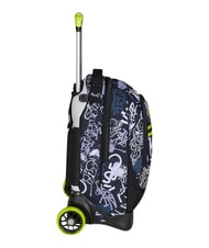 SEVEN NEW TECH BOY Abnehmbarer 2-Rad-Trolley-Rucksack Stahlgrau - Rucks&auml;cke mit Trolleyfunktion - 2