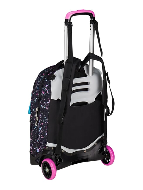 NEW TECH GIRL Abnehmbarer 2-Rad-Trolley-Rucksack Schwarz - Rucks&auml;cke mit Trolleyfunktion