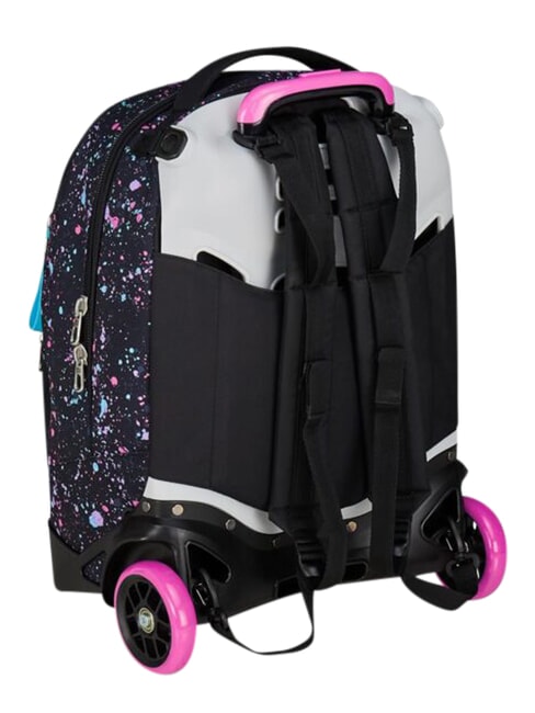 NEW TECH GIRL Abnehmbarer 2-Rad-Trolley-Rucksack Schwarz - Rucks&auml;cke mit Trolleyfunktion