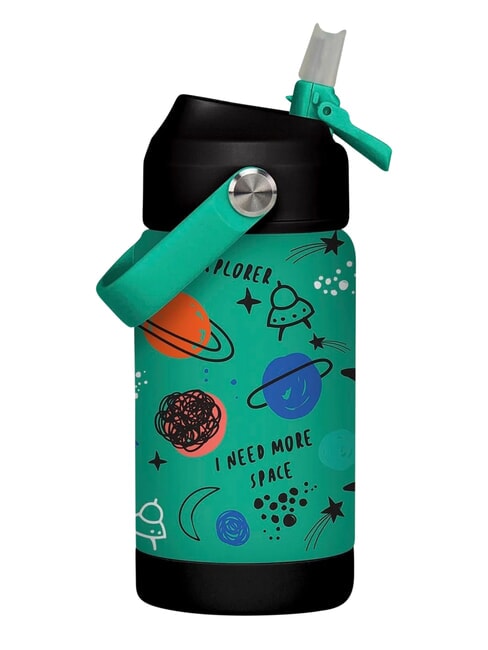 SJ Wasserflasche mit geformtem Verschluss fluo / gr&uuml;n - Thermosflaschen