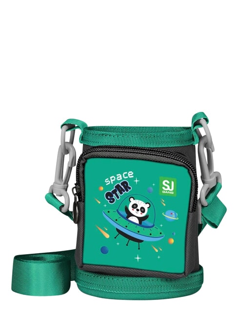 SJ Wasserflasche mit geformtem Verschluss fluo / gr&uuml;n - Thermosflaschen