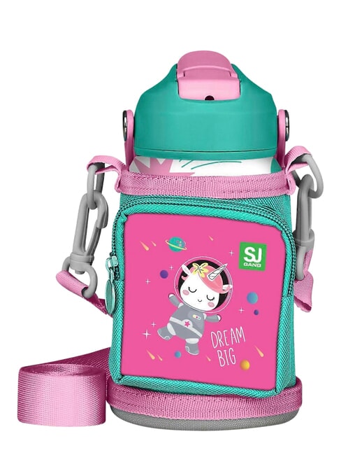 SJ Wasserflasche mit geformtem Verschluss rosa - Thermosflaschen