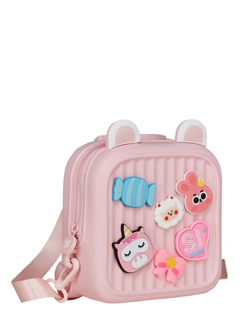 GIRLY PINS Mini-Rucksack mit abnehmbaren Anstecknadeln LUTSCHER ROSA - Rucks&auml;cke f&uuml;r Schule &amp; Freizeit