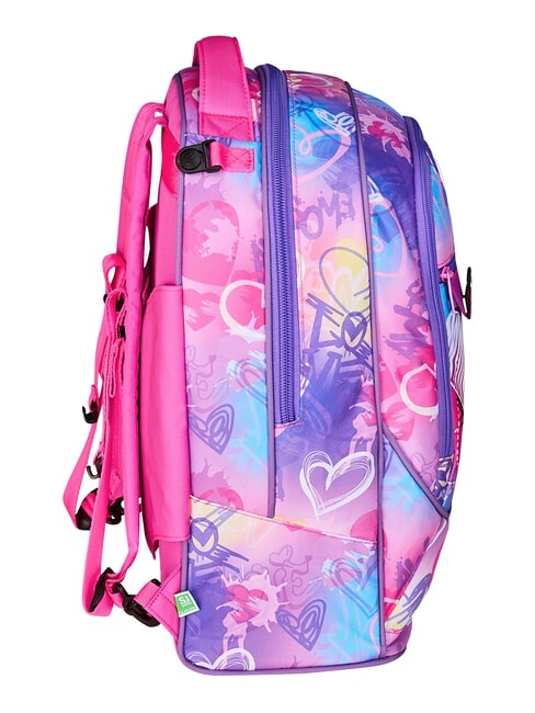 TINYPATCH GIRL 3-r&auml;driger Trolley-Rucksack, abnehmbar SCHWARZ GESTREIFTER WALD - Rucks&auml;cke mit Trolleyfunktion