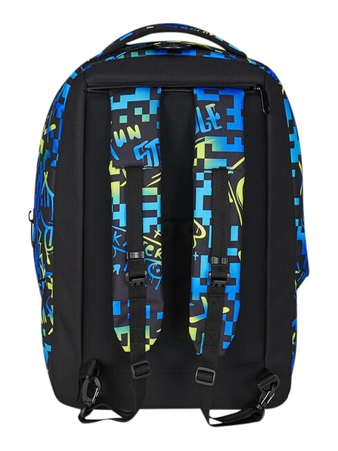 SCRIBBLED FLAME Abnehmbarer 2-Rad-Trolley-Rucksack KIEFERNNADEL - Rucks&auml;cke mit Trolleyfunktion
